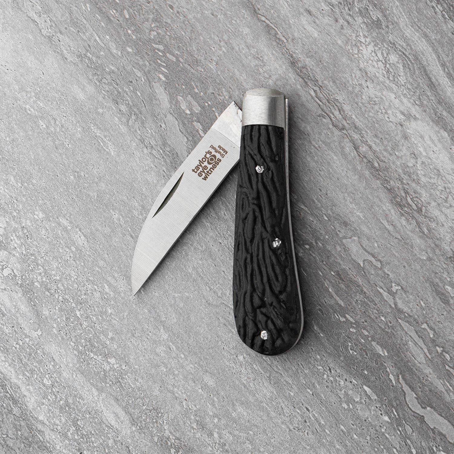 Taylors Eye Witness Farmer's 6cm Tackler's Pocket Knife Bolstered Imitation Stag
