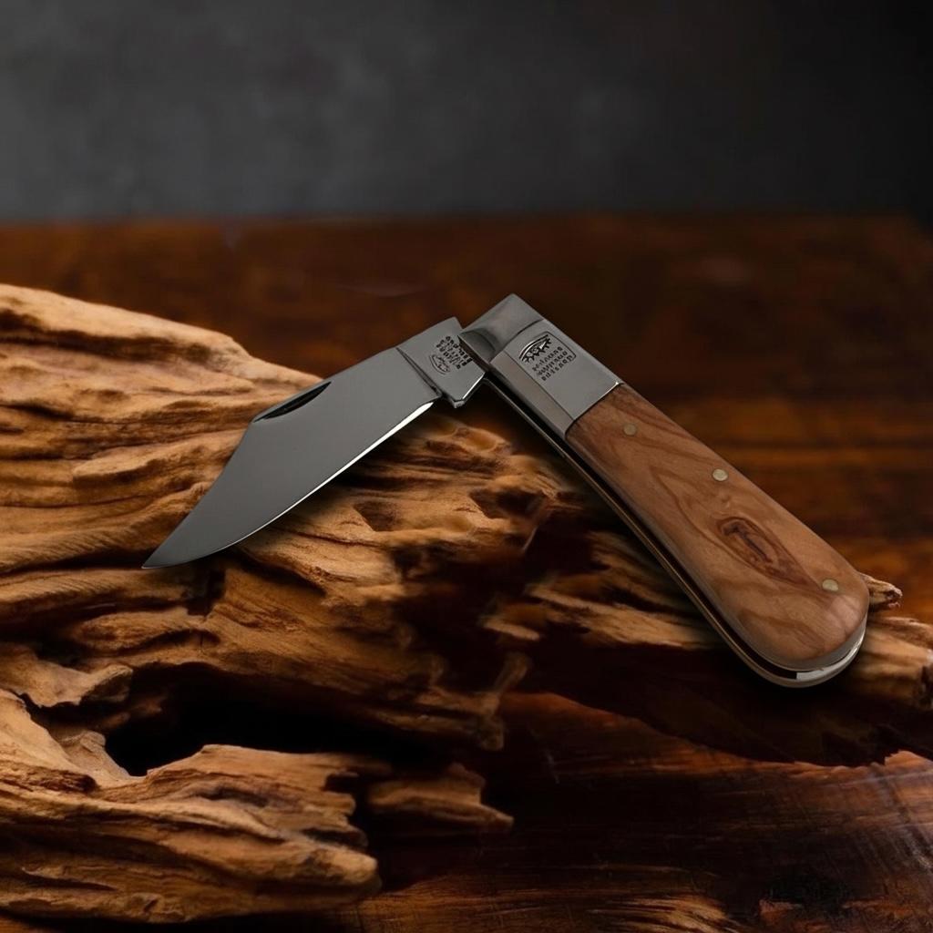 Taylors Eye Witness Premier Collection - Single Blade Barlow Pocket Knife Olivewood Scales - Worked Back
