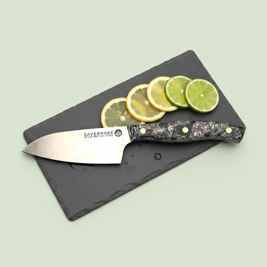 Savernake 11cm Bar Knife - Marble Handle - Arctic and Anthracite