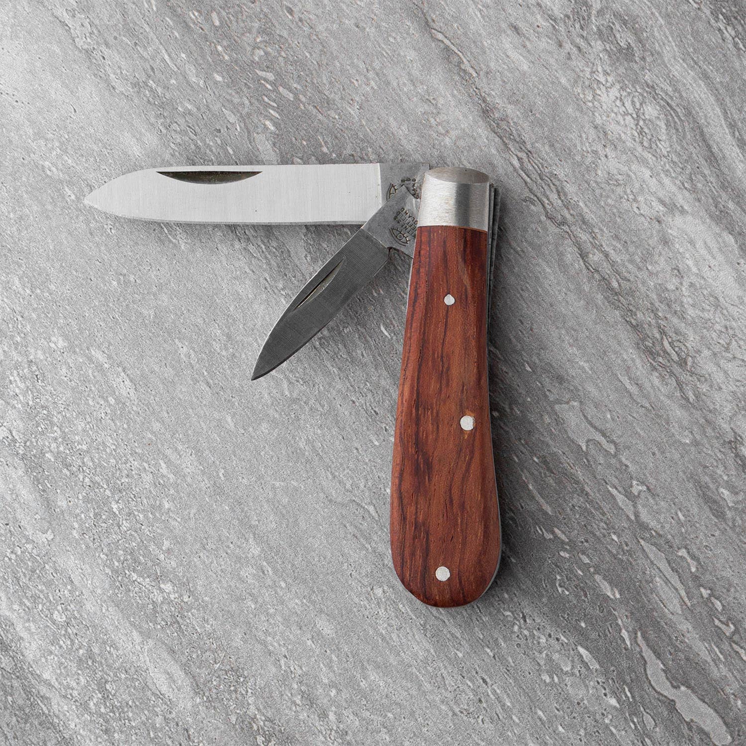 Taylors Eye Witness Sheffield Made Twin Blade Hardwood Handle 6.2cm Spearpoint & 4cm Penknife Blades