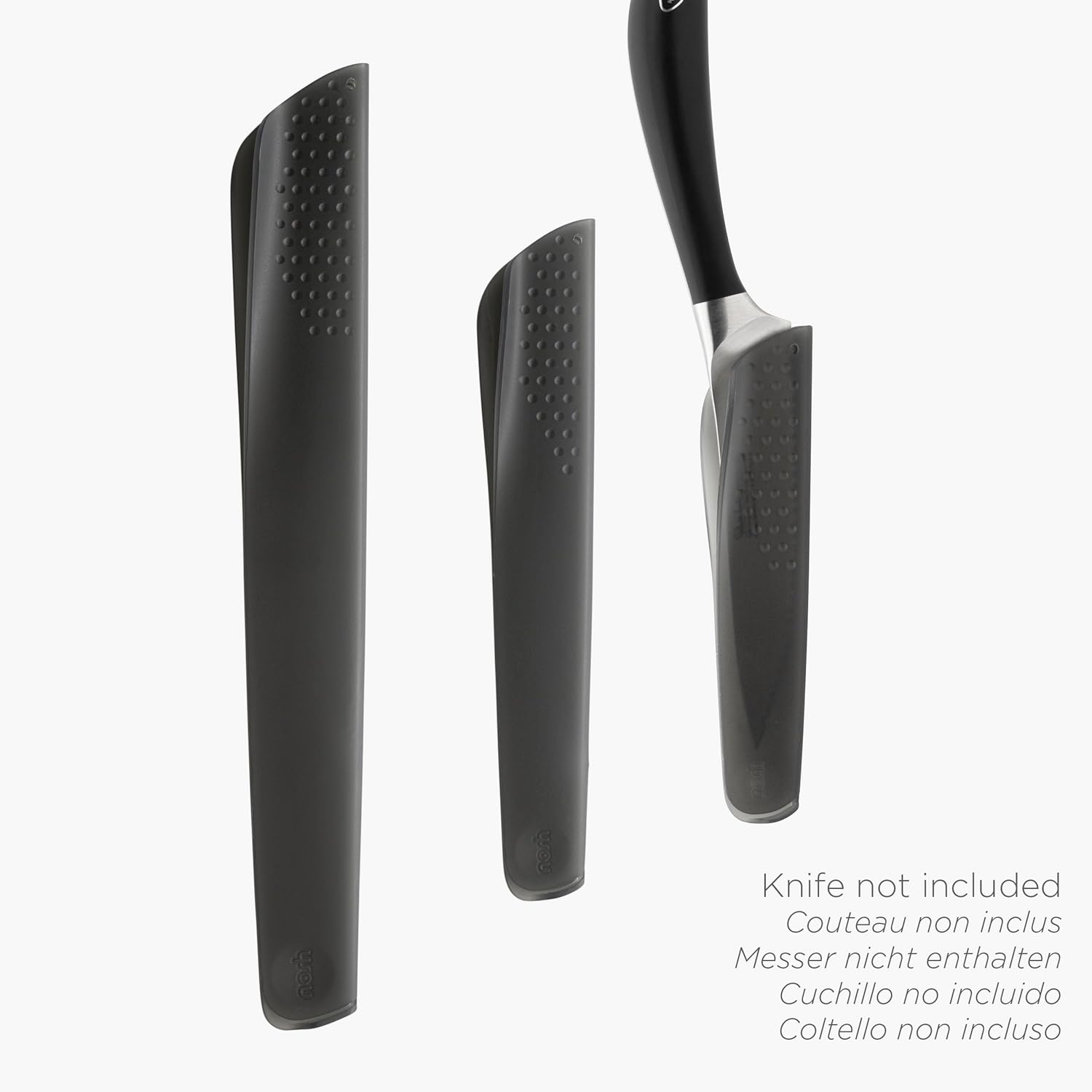 Nosh Universal Knife Guards - 3 Piece Set Translucent Grey