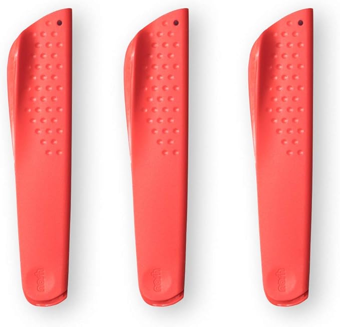 Nosh Universal Knife Guards - 3 Piece Samll  Set  Red