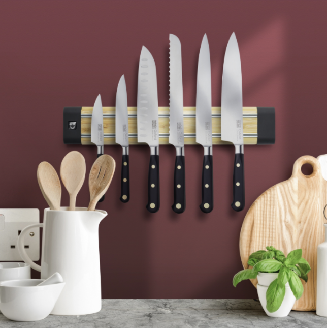 Bisbell No.20 - Bamboo Magnetic Knife Rack 36cm