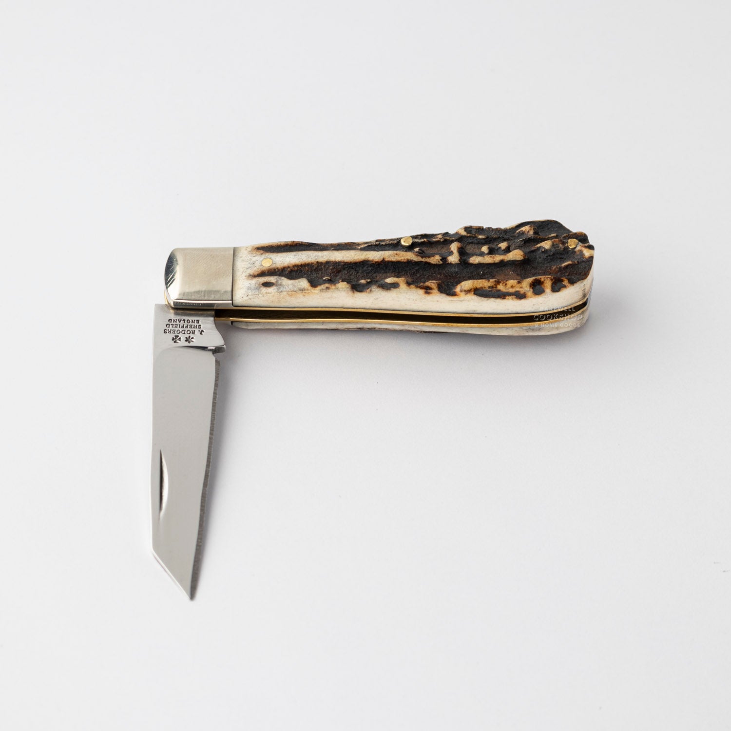 Joseph Rodgers Lambfoot Pocket Knife Stag Scales