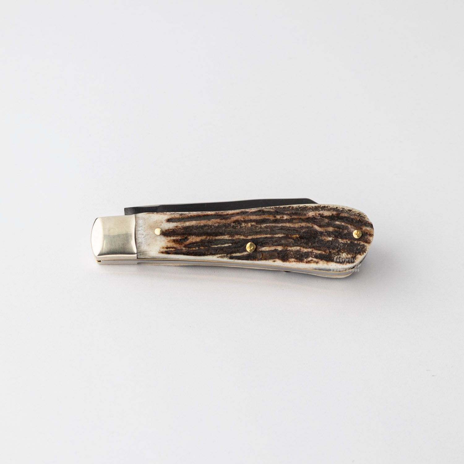 Joseph Rodgers Lambfoot Pocket Knife Stag Scales