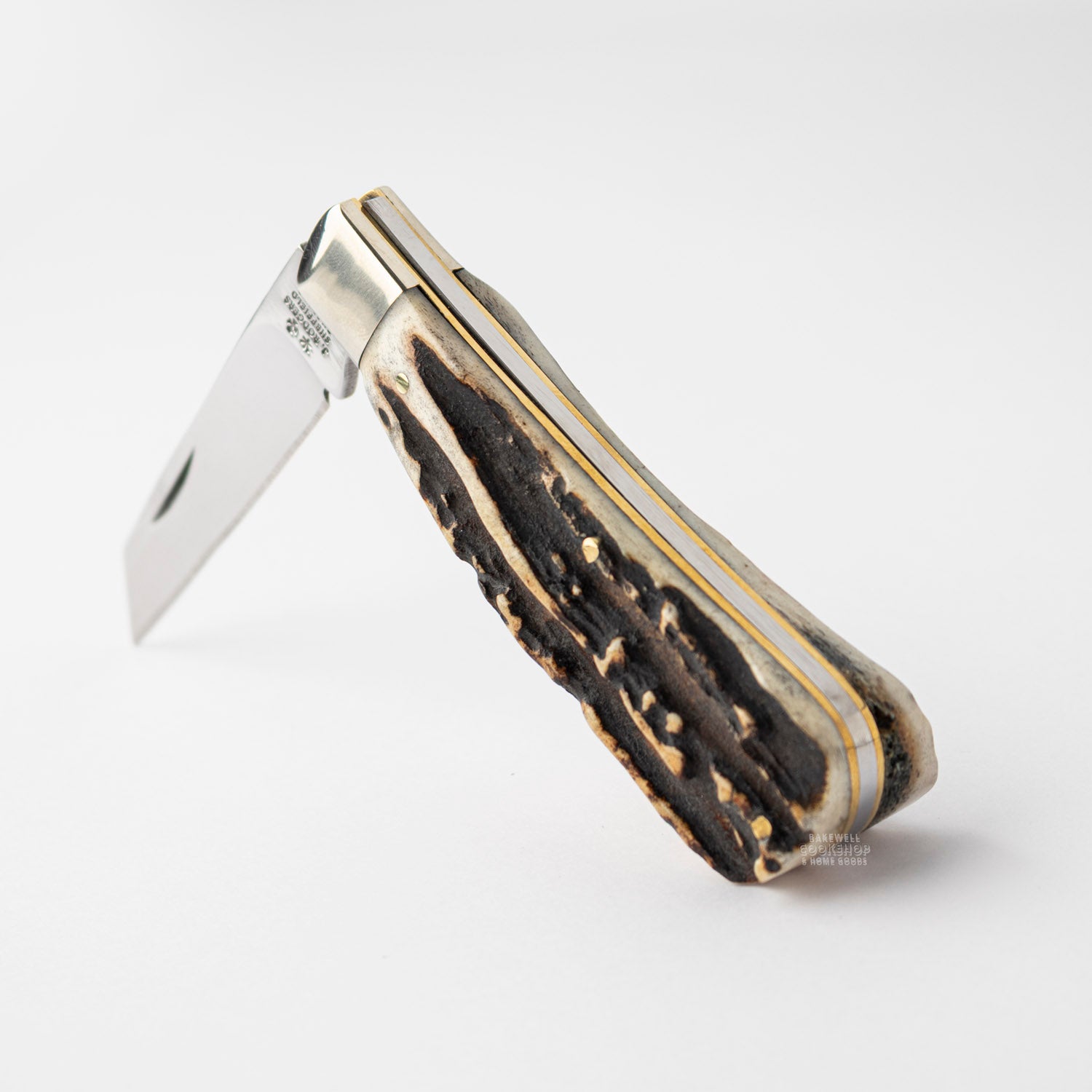 Joseph Rodgers Lambfoot Pocket Knife Stag Scales
