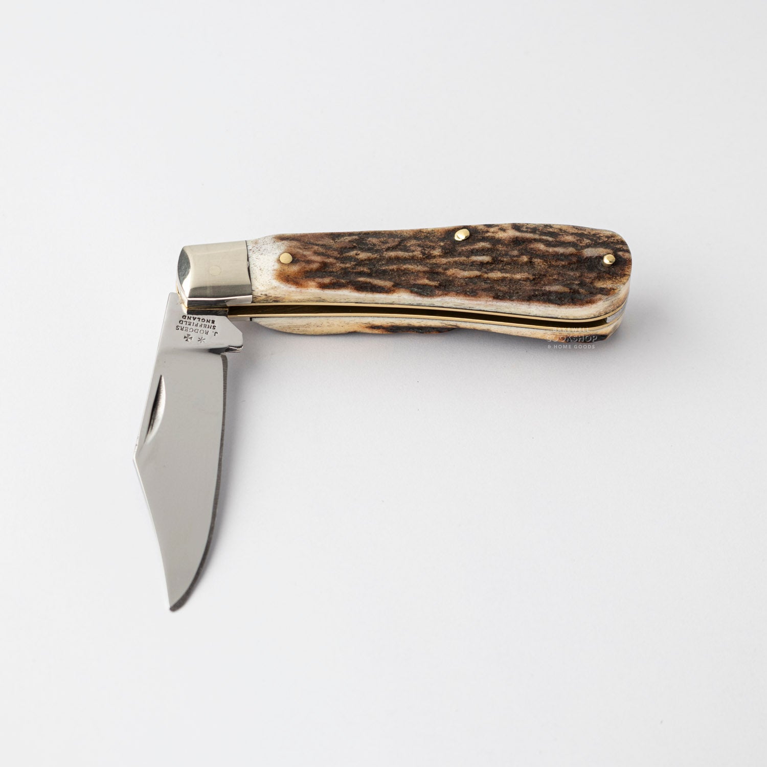 Joseph Rodgers Clip Point Pocket Knife Stag Scales