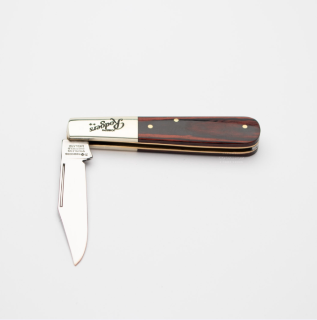 Joseph Rodgers Clip Point Barlow Pocket Knife with Laminated Rosewood Scales 55mm