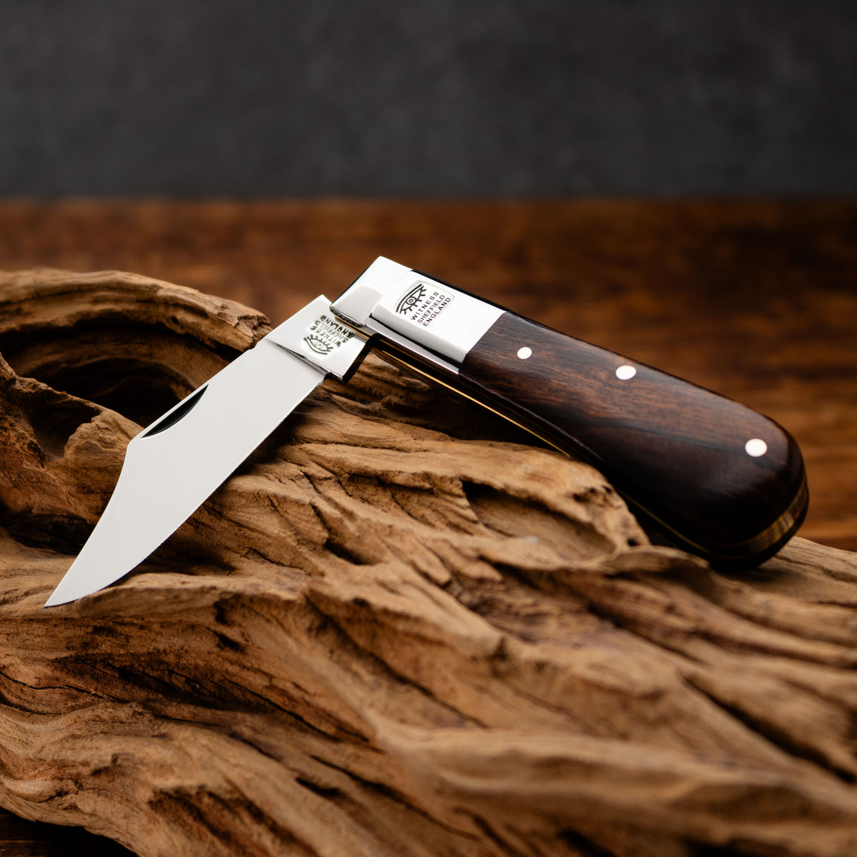 Taylors Eye Witness Premier Collection - Single Blade Desert Ironwood Plain Back