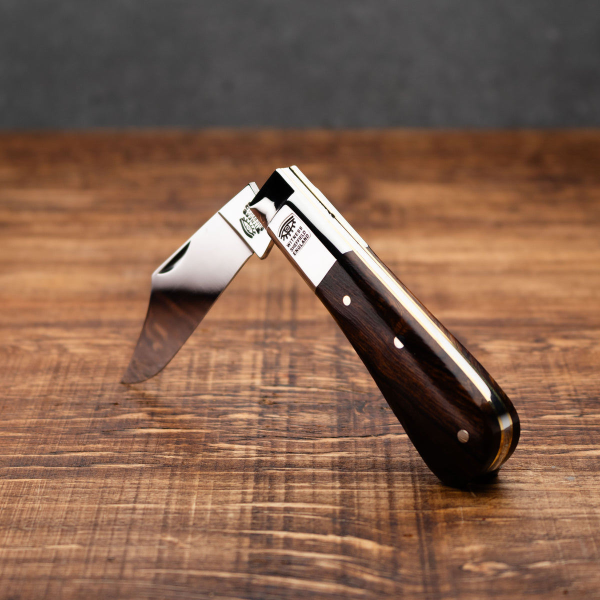 Taylors Eye Witness Premier Collection - Single Blade Desert Ironwood Plain Back