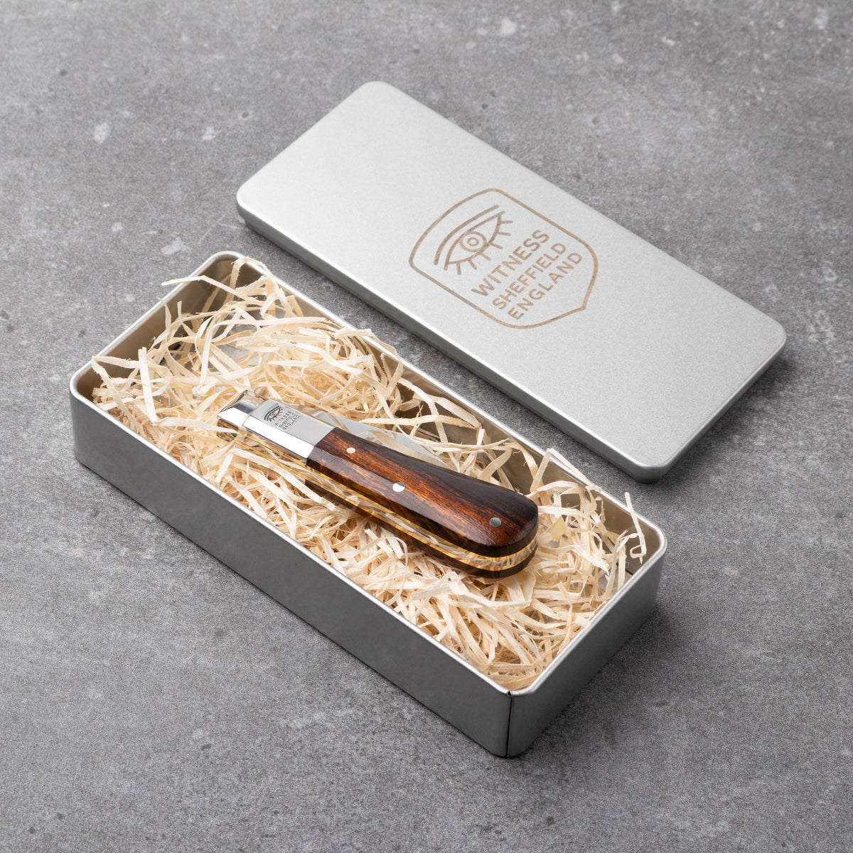 Taylors Eye Witness Premier Collection - Single Blade Desert Ironwood Plain Back