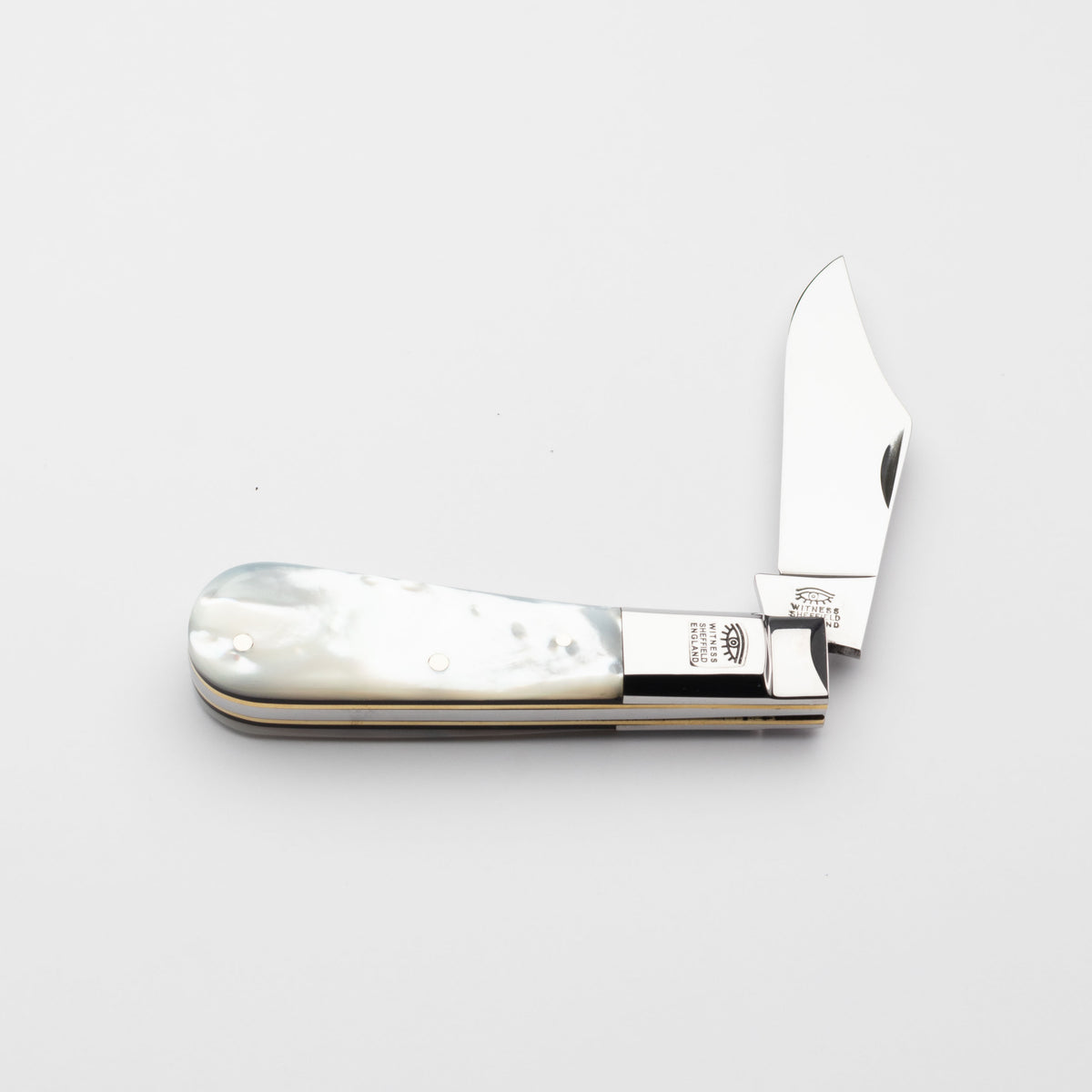 Taylors Eye Witness Premier Collection - Single Blade Barlow Pocket Knife Mother Of Pearl Scales