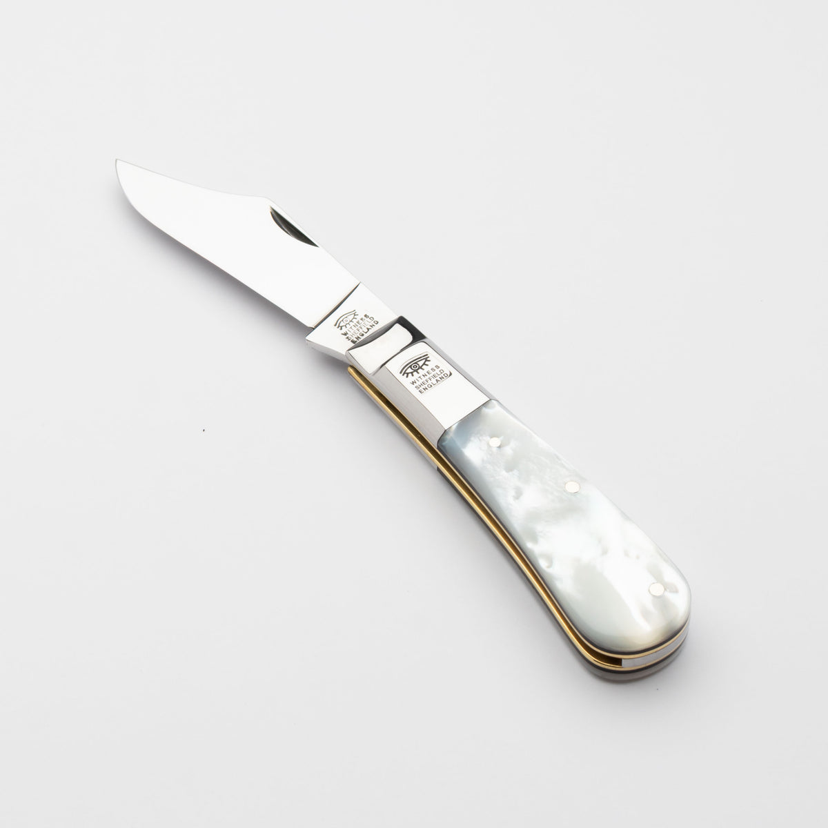 Taylors Eye Witness Premier Collection - Single Blade Barlow Pocket Knife Mother Of Pearl Scales