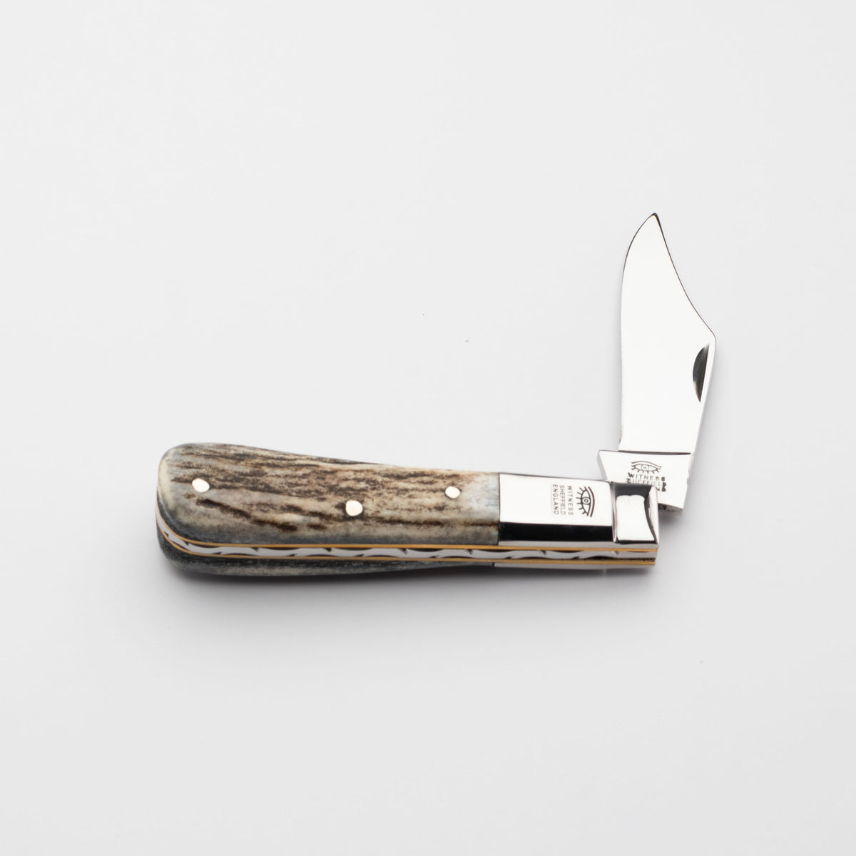 Taylors Eye Witness Premier Collection - Single Blade Barlow Stag Scales Worked Back