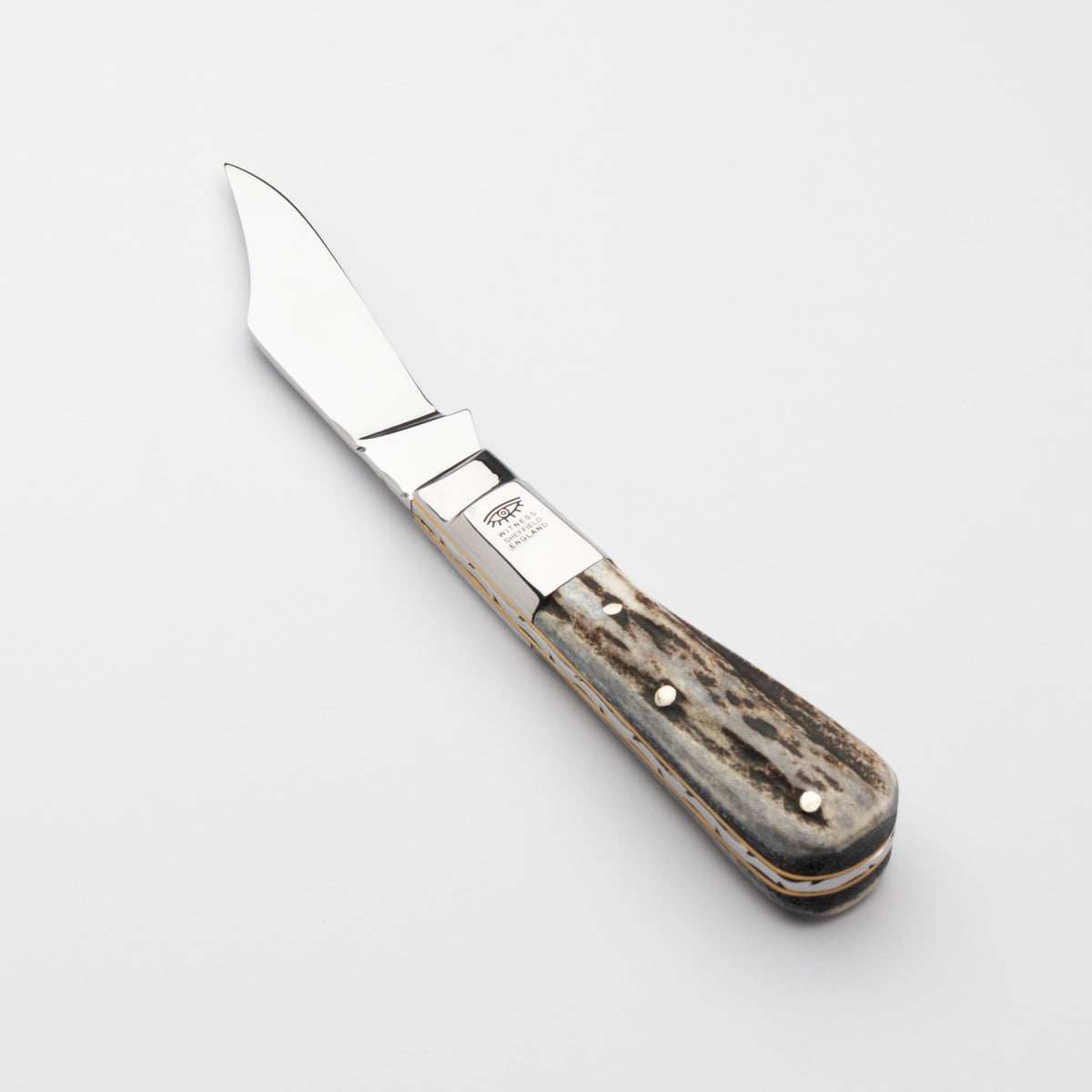 Taylors Eye Witness Premier Collection - Single Blade Barlow Stag Scales Worked Back
