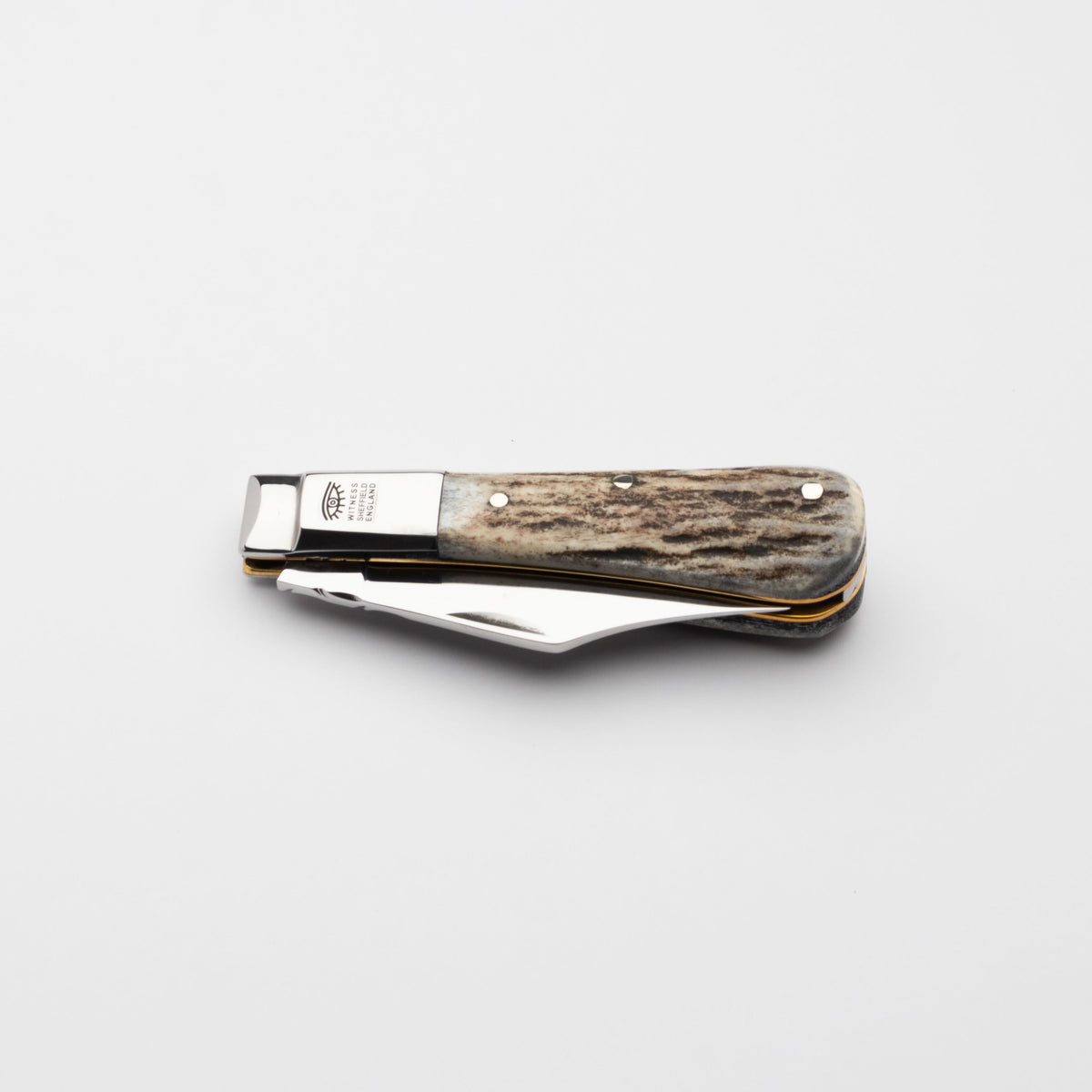 Taylors Eye Witness Premier Collection - Single Blade Barlow Stag Scales Worked Back