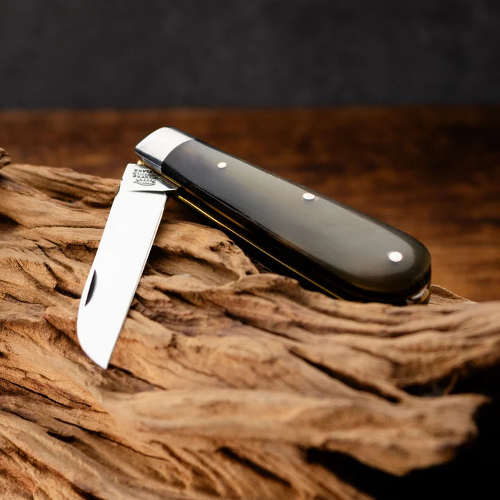 Taylors Eye Witness Premier Collection - Single Blade Lambfoot Blade Oxhorn Scales Worked Back