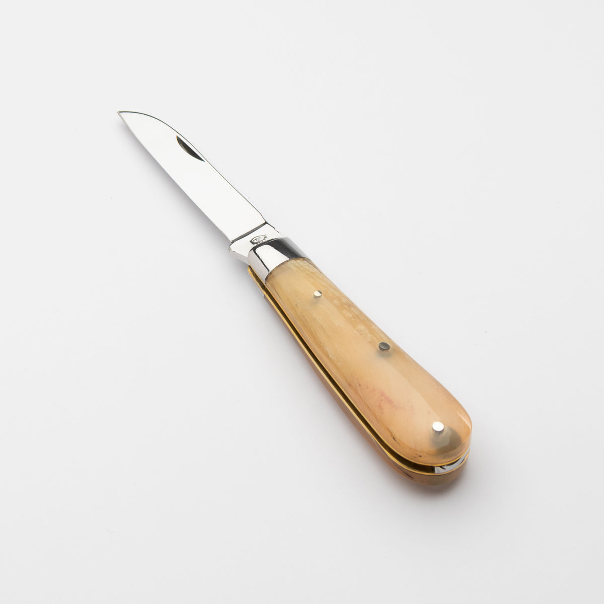 Taylors Eye Witness Premier Collection - Single Blade Lambfoot Blade Rams Horn Scales Worked Back