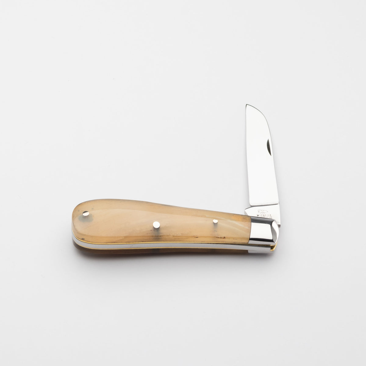 Taylors Eye Witness Premier Collection - Single Blade Lambfoot Blade Rams Horn Scales Plain Back Spring
