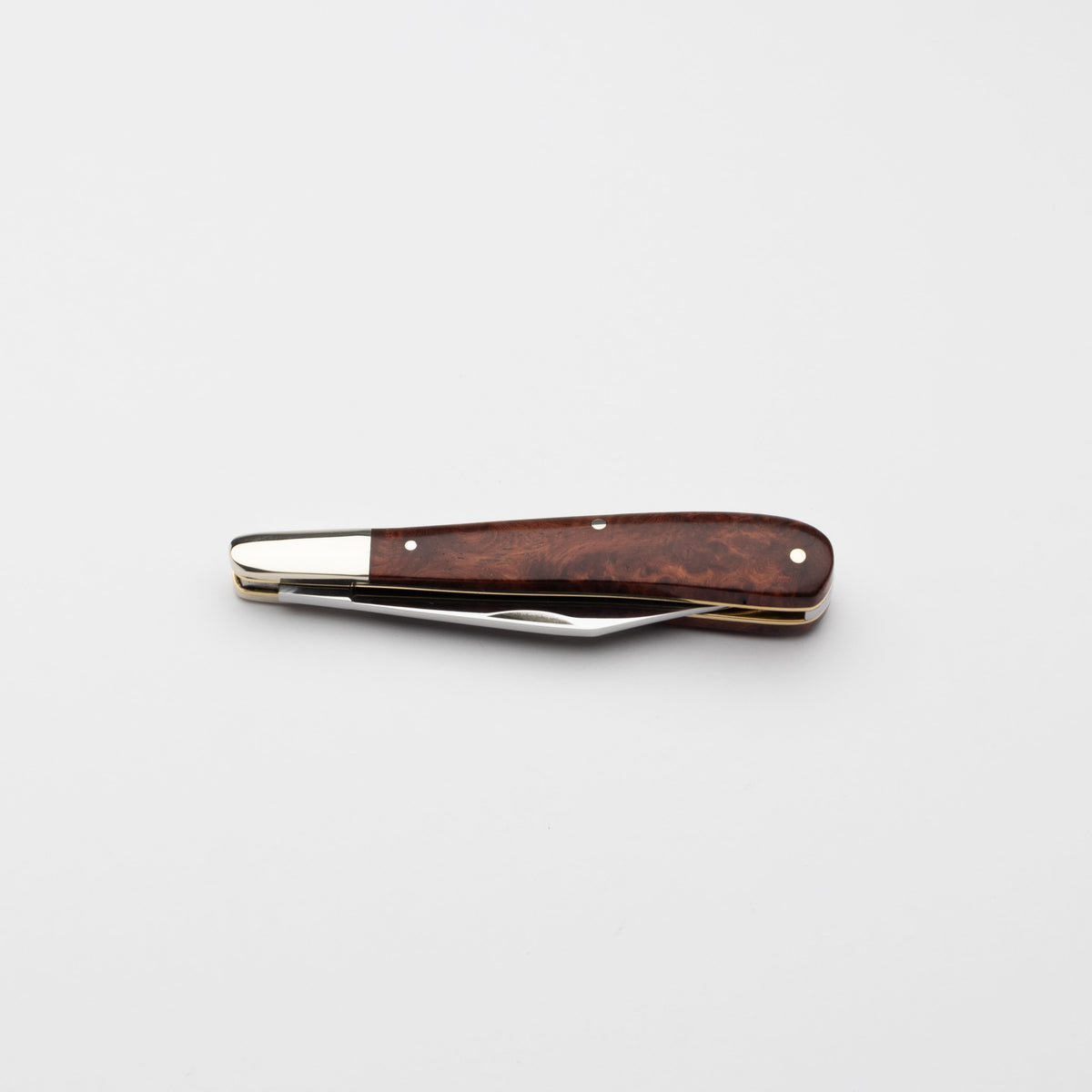 Taylors Eye Witness Premier Collection - Single Blade Gentlemans Clip Point Amboyna Burr Scales - Worked Back