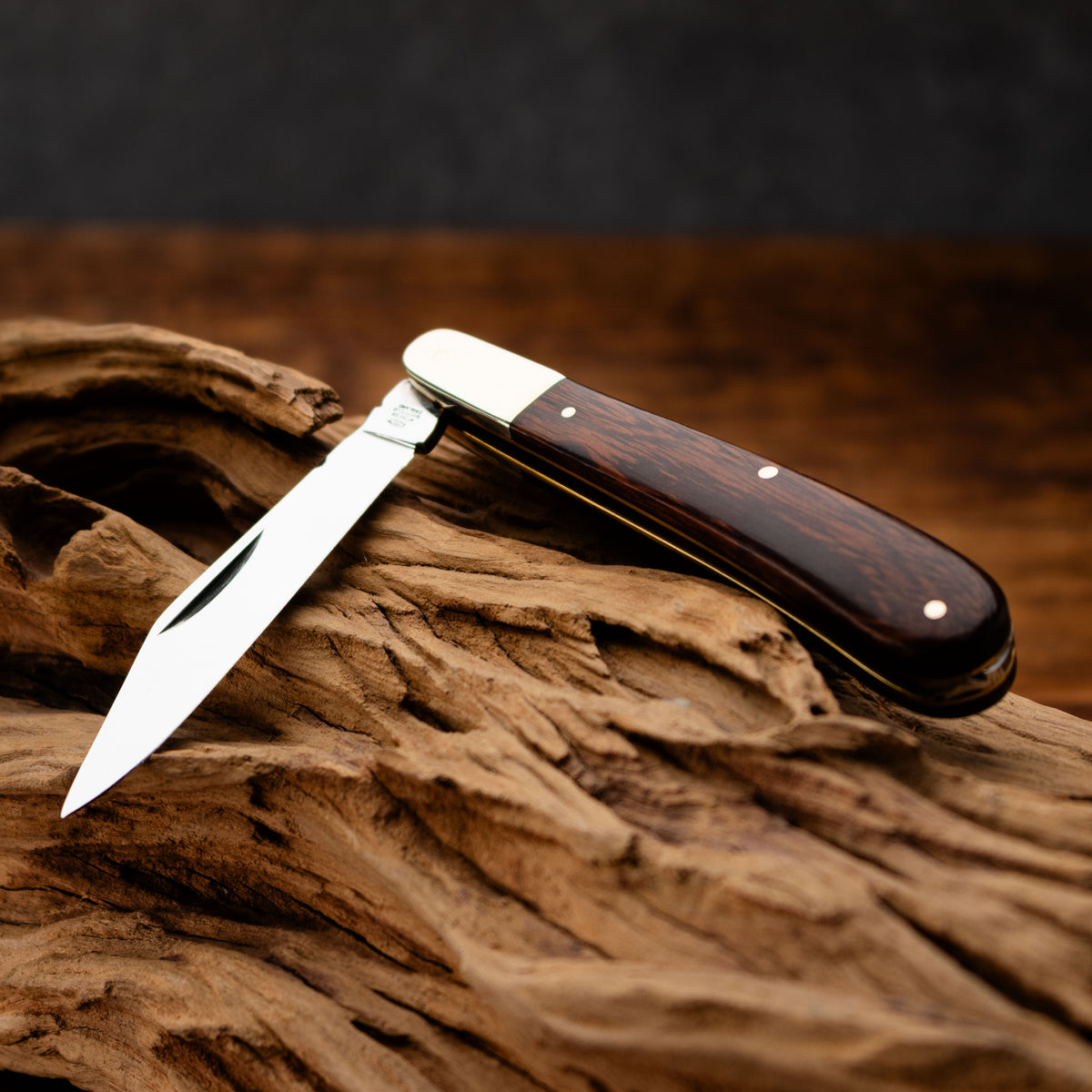 Taylors Eye Witness Premier Collection - Single Blade Gentlemans Clip Point Ironwood Scales Worked Back