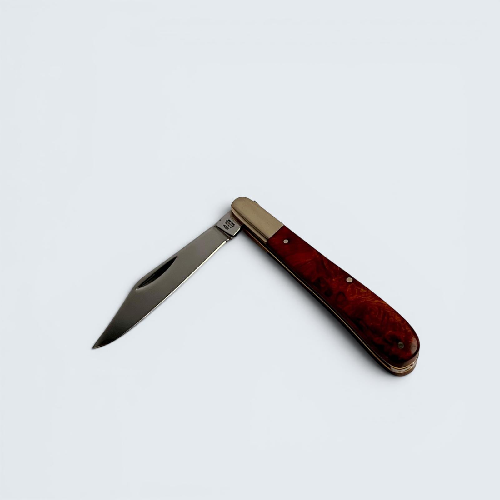 Taylors Eye Witness Premier Collection - Single Blade Gentlemans Clip Point Amboyna Burr Scales