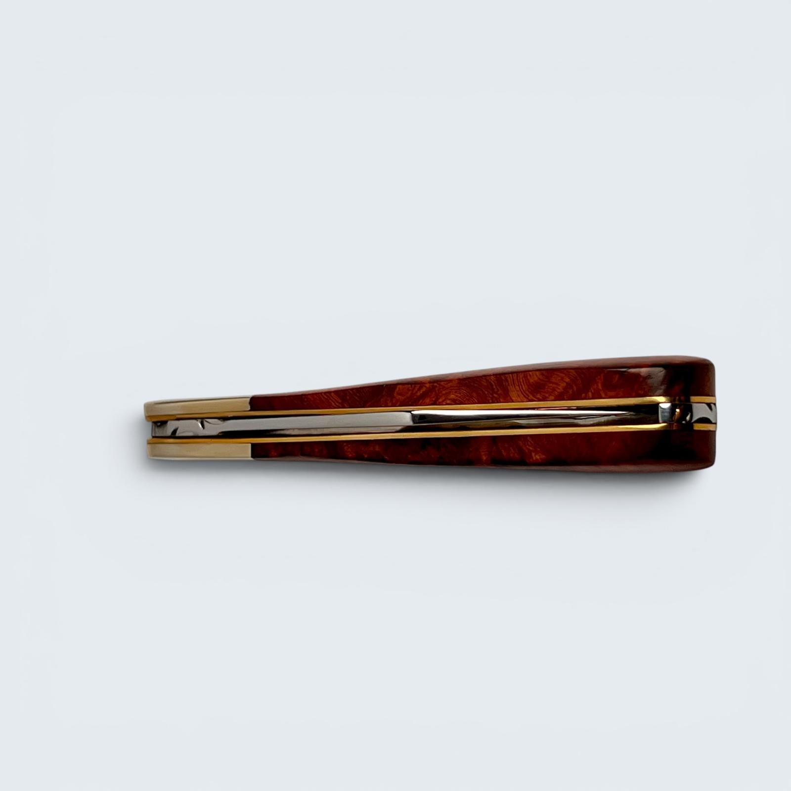 Taylors Eye Witness Premier Collection - Single Blade Gentlemans Clip Point Amboyna Burr Scales