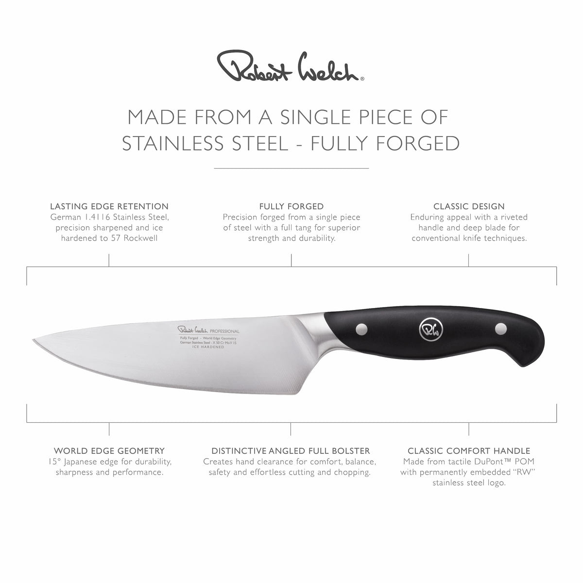 Robert Welch Professional Chef's Knife 15cm