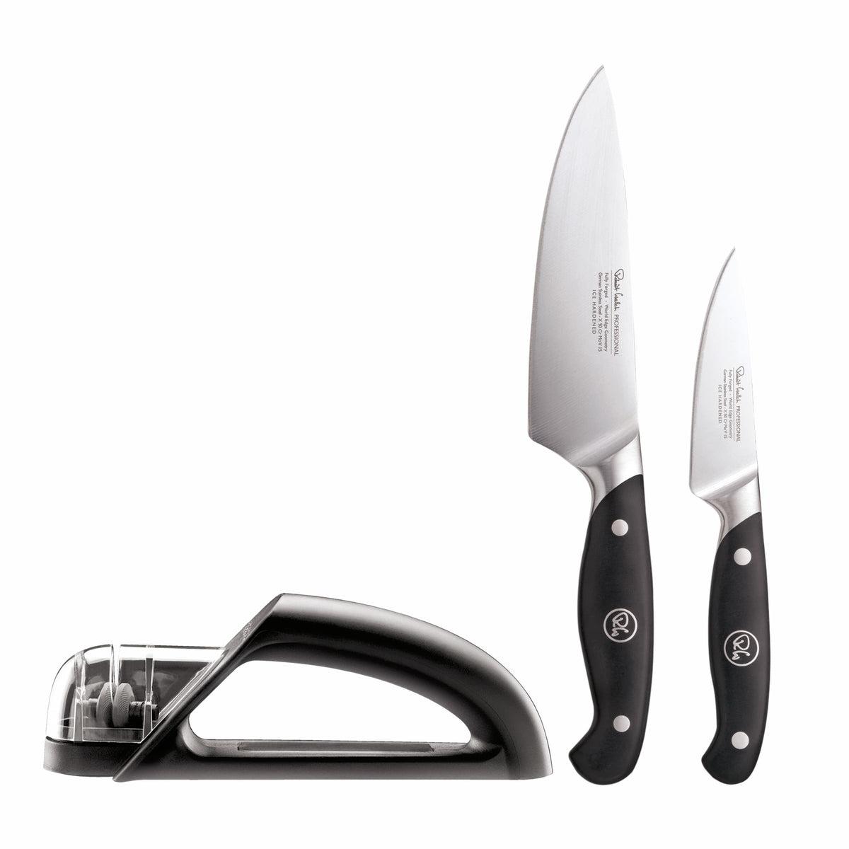 Robert Welch Professional Kitchen Knife Set with Knife Sharpener