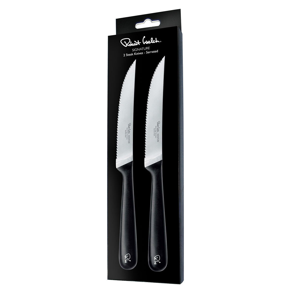 Robert Welch Signature Steak Knives Serrated Set of 2