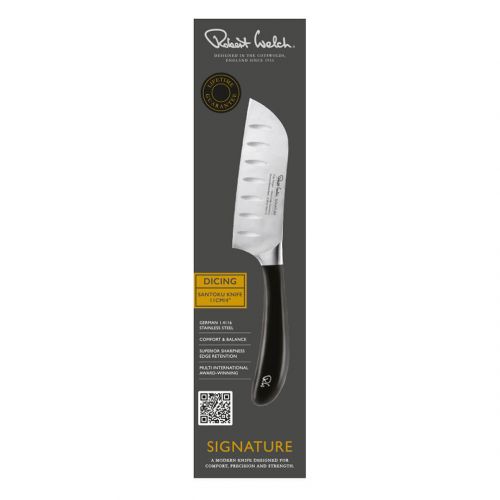 Robert Welch 11cm Signature Santoku Knife with Scalloped Blade
