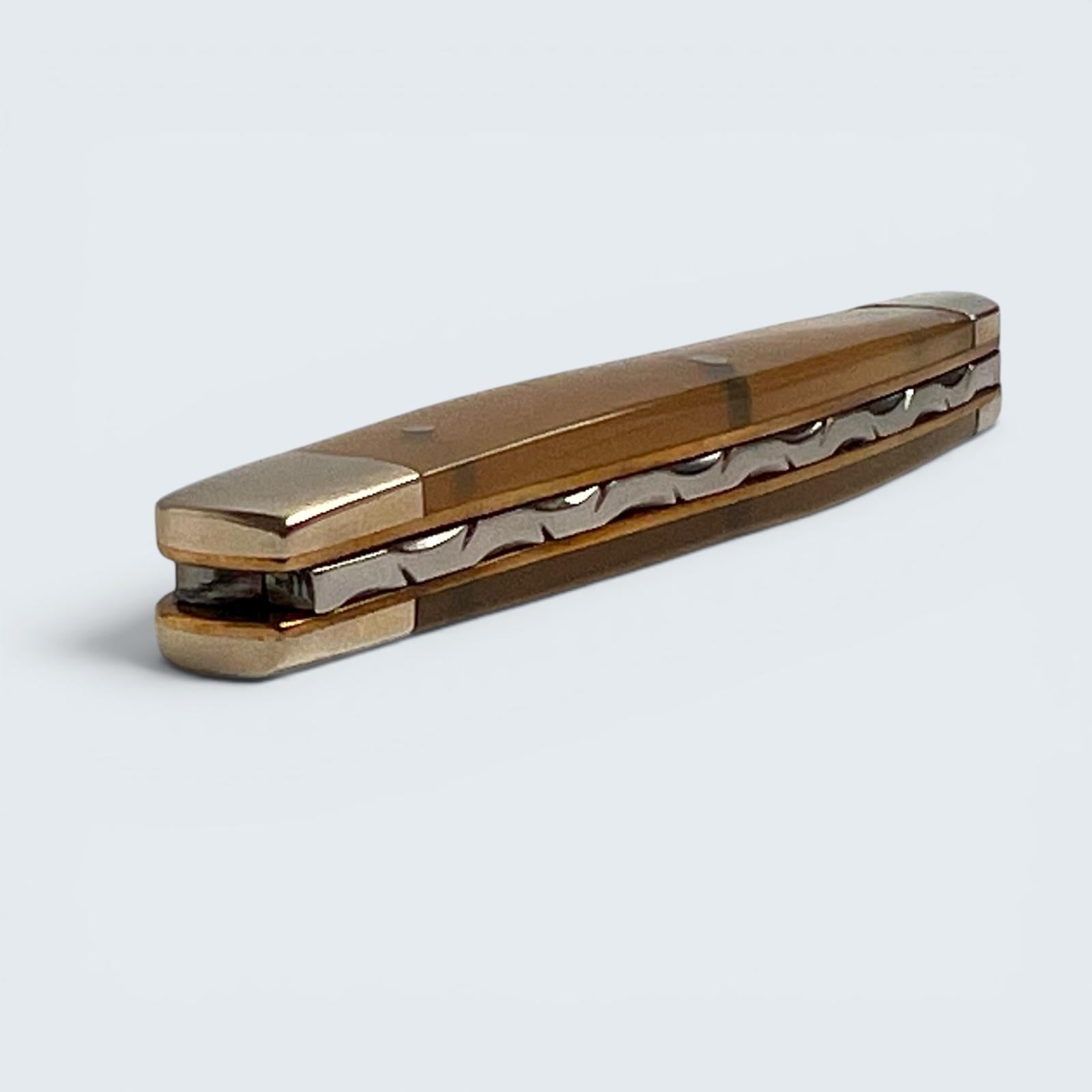 Premier Collection Twin  Blade Double Bolstered Penknife with Ox Horn  Scales