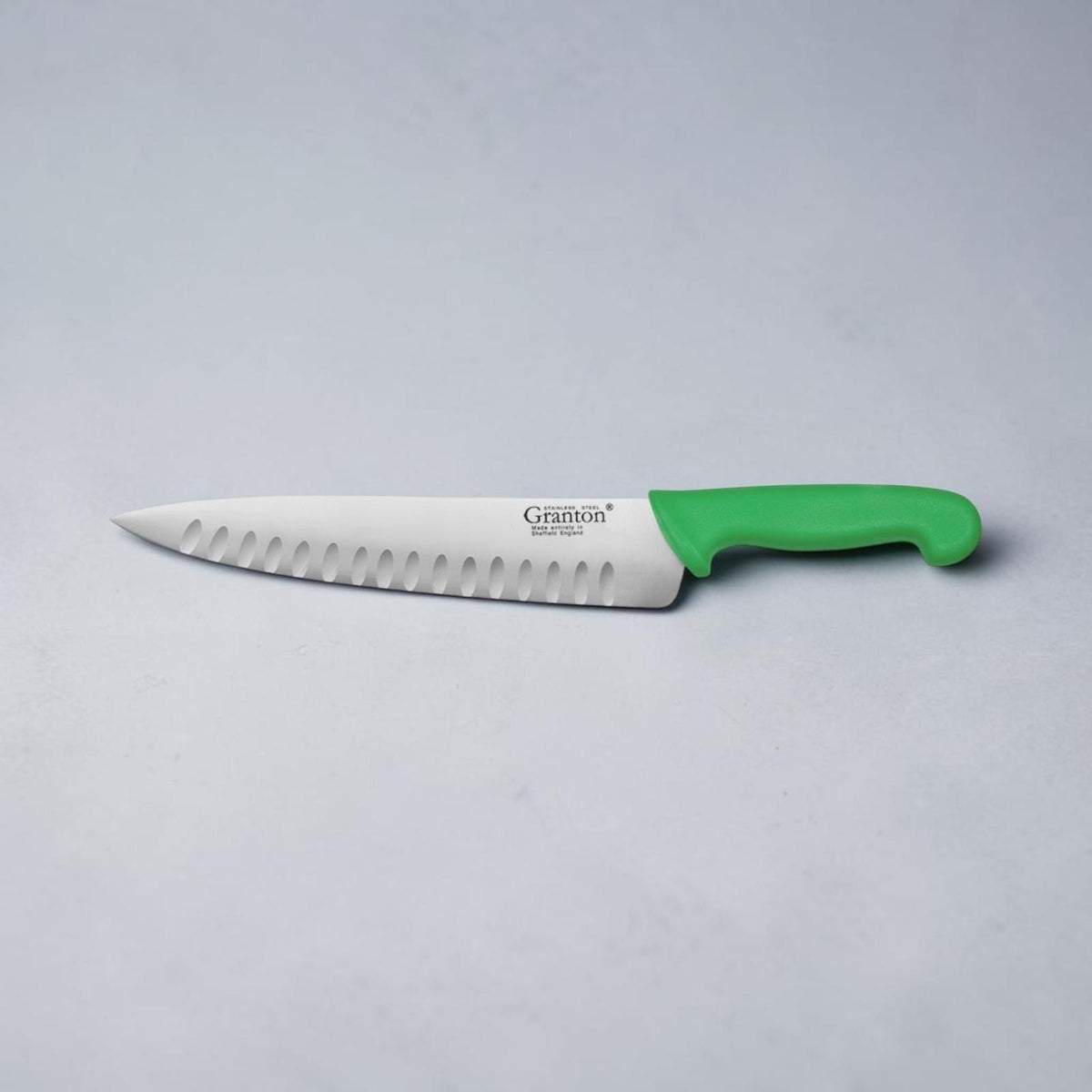 Granton Sheffield -  10 inch 25cm Cooks Knife with Green Polypropylene Handle