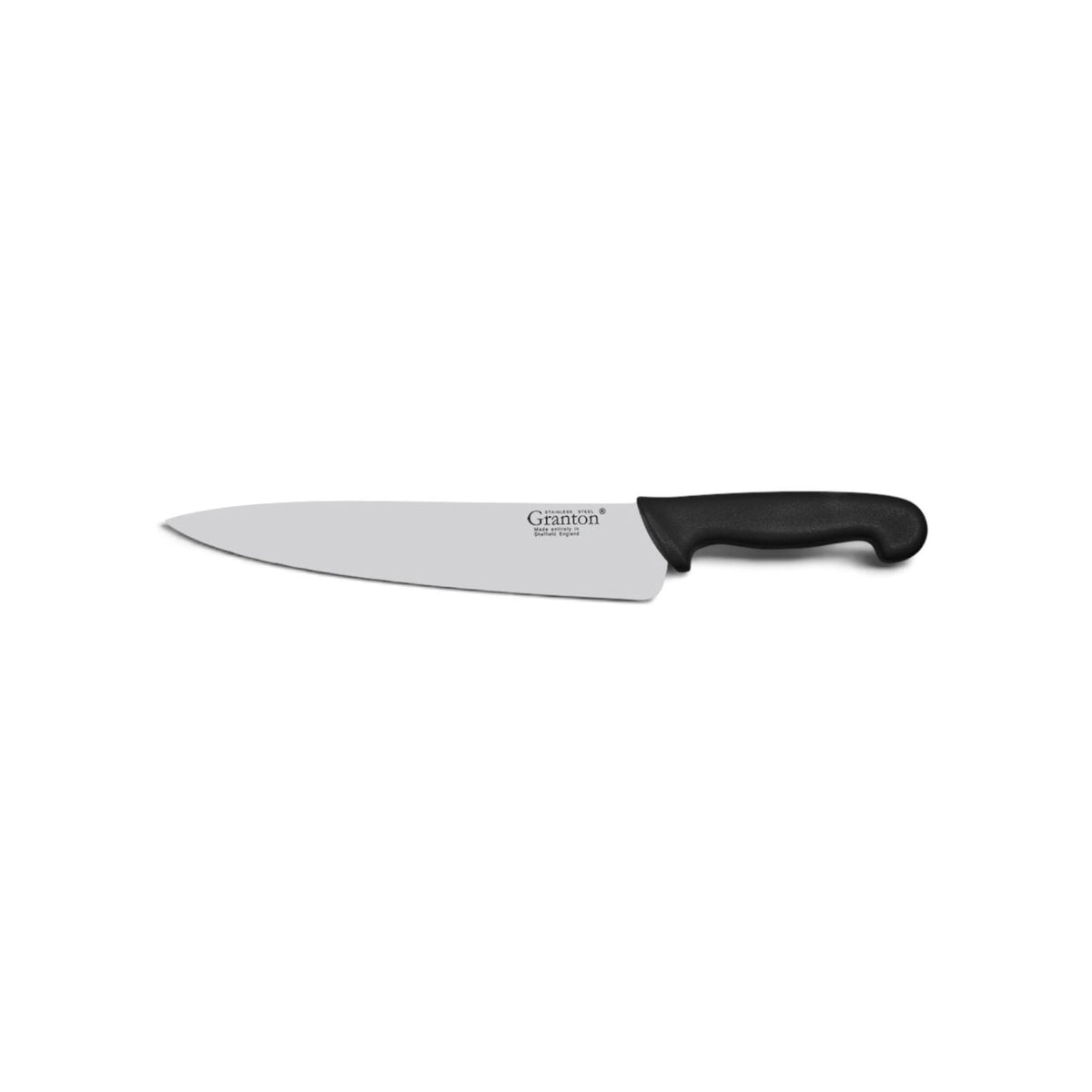 Granton Sheffield -  8.5 Inch 21cm Cooks Knife with Black Polypropylene Handle