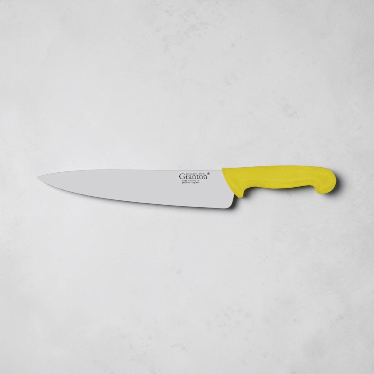 Granton Sheffield - 8.5 Inch 21cm Cooks Knife with Yellow Polypropylene Handle