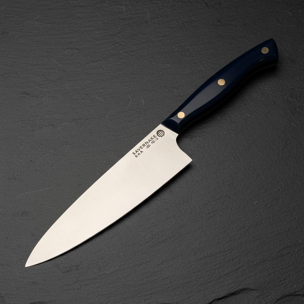 Savernake 18cm Chefs Knife -Midnight Blue with Turquoise Liner