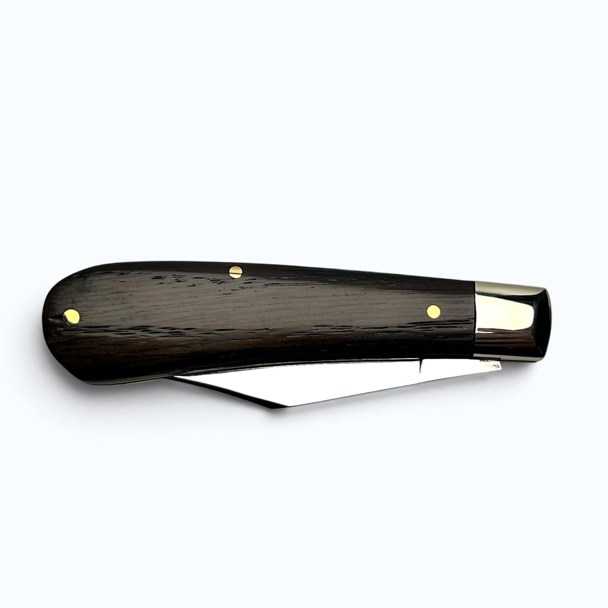 Joseph Rodgers Clip Point Pocket Knife Polished Blade Dark Oak Scales