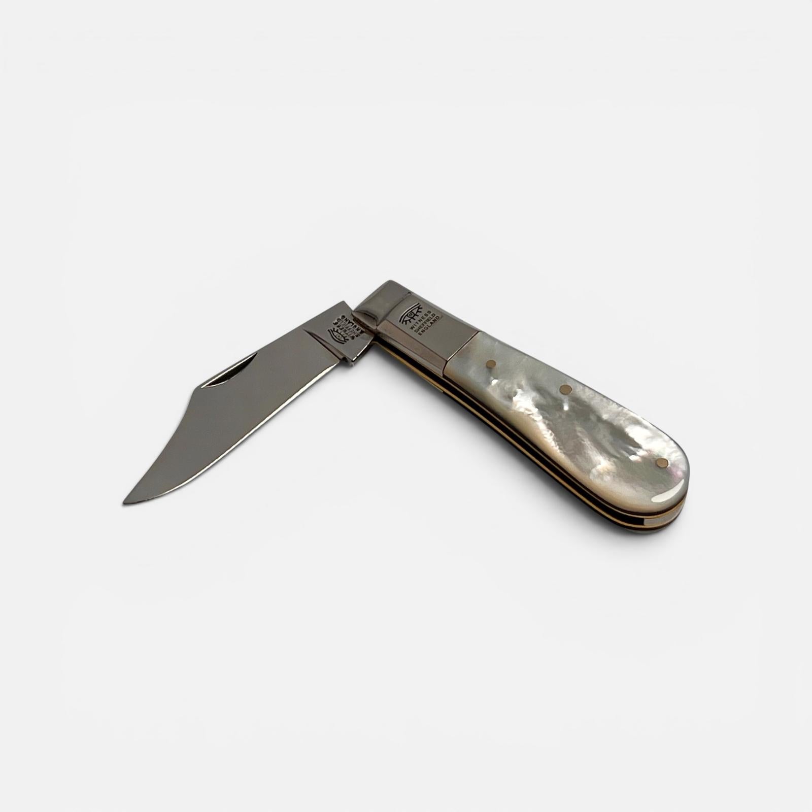 Taylors Eye Witness Premier Collection - Single Blade Barlow Pocket Knife Mother Of Pearl Scales