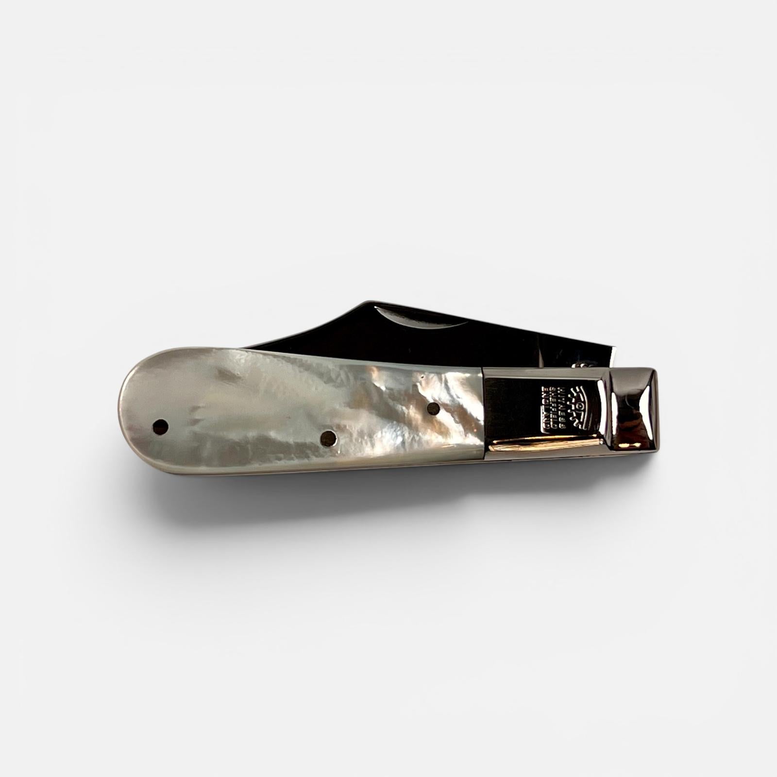 Taylors Eye Witness Premier Collection - Single Blade Barlow Pocket Knife Mother Of Pearl Scales