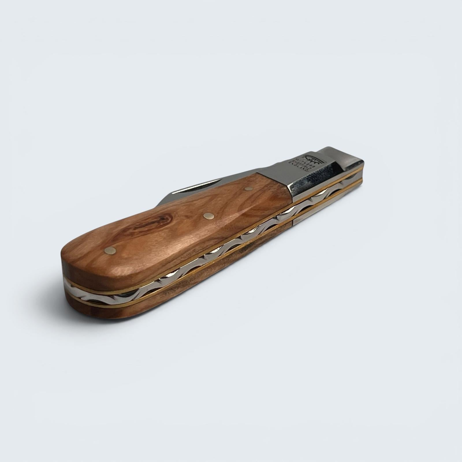Taylors Eye Witness Premier Collection - Single Blade Barlow Pocket Knife Olivewood Scales