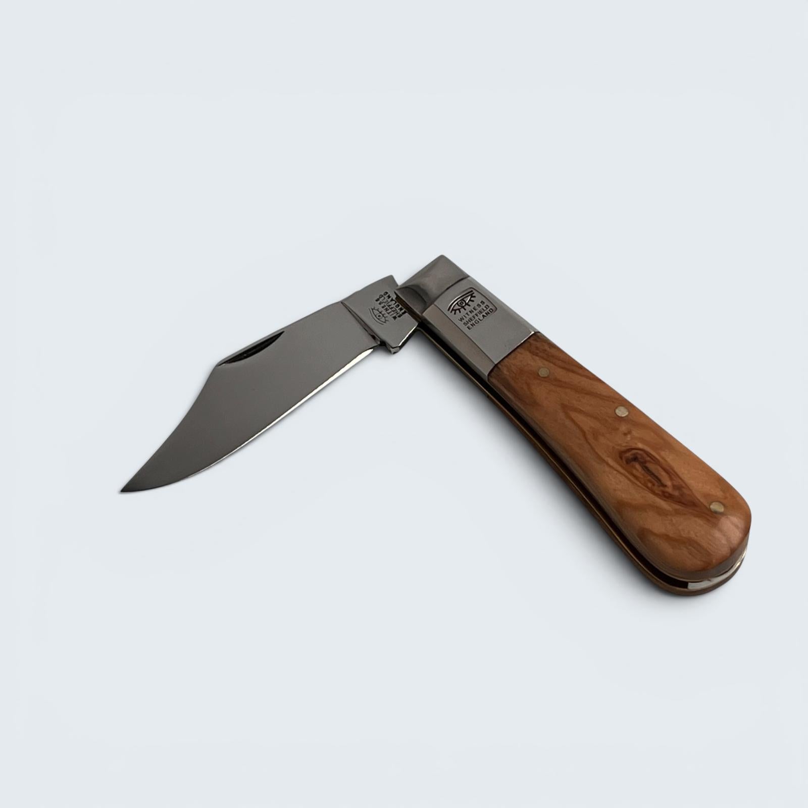 Taylors Eye Witness Premier Collection - Single Blade Barlow Pocket Knife Olivewood Scales