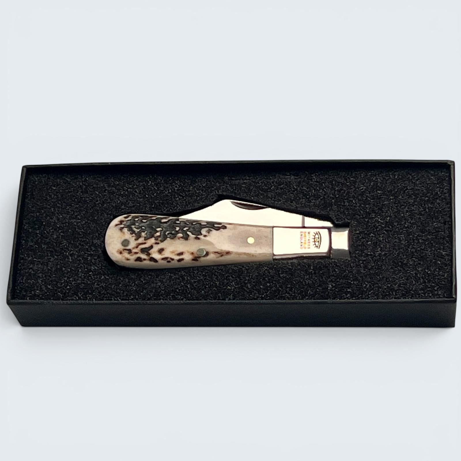 Taylors Eye Witness Premier Collection - Single Blade Barlow Stag Scales Worked Back