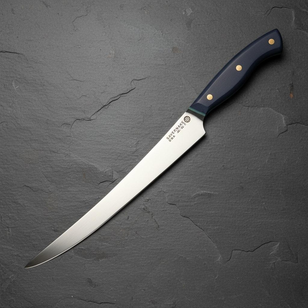 Savernake 26cm Carving Knife - Blue with Turquoise Liner