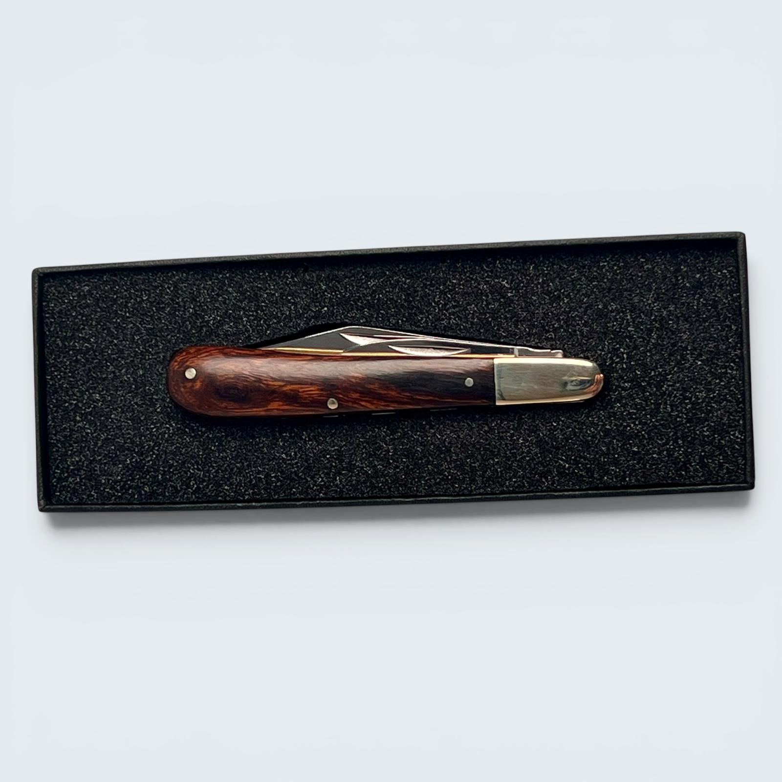 Premier Collection Twin Gentleman's Clip Point Blade with Desert Ironwood Scales