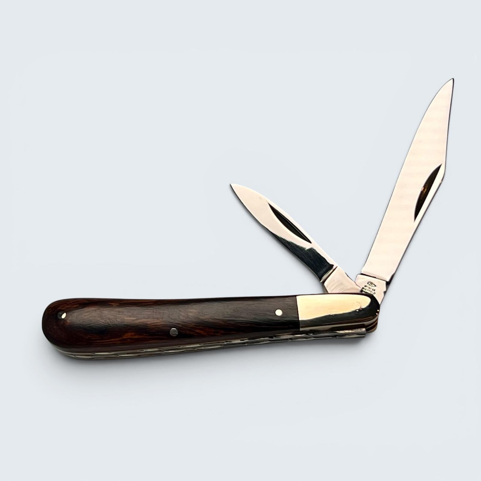 Premier Collection Twin Gentleman's Clip Point Blade with Desert Ironwood Scales