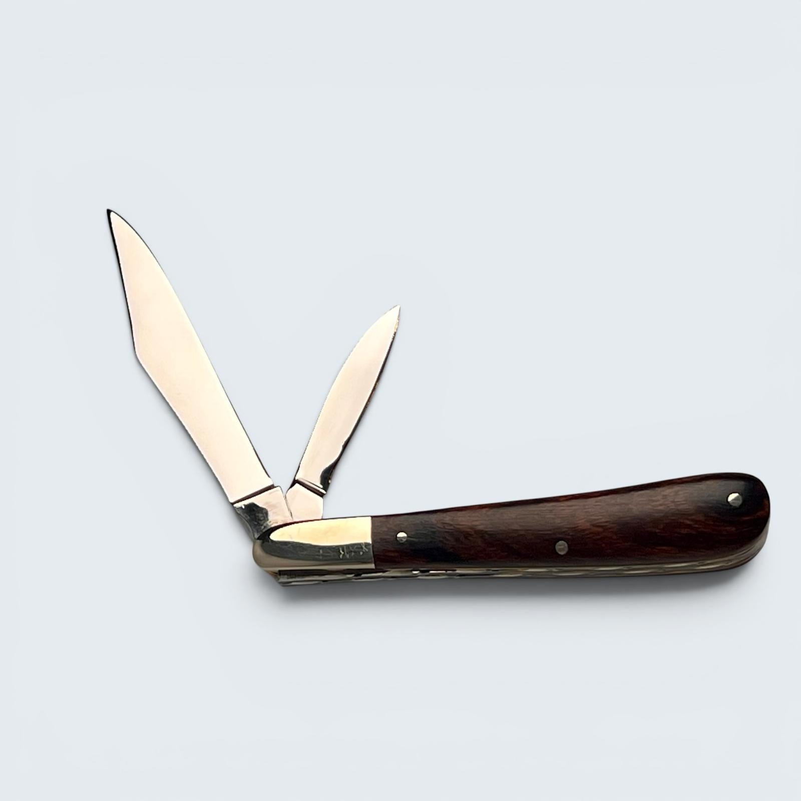 Premier Collection Twin Gentleman's Clip Point Blade with Desert Ironwood Scales
