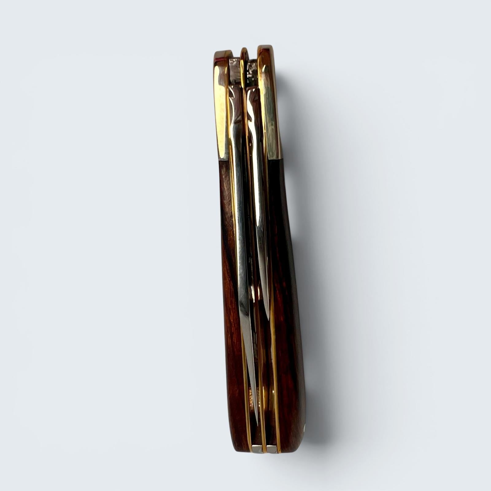 Premier Collection Twin Gentleman's Clip Point Blade with Desert Ironwood Scales