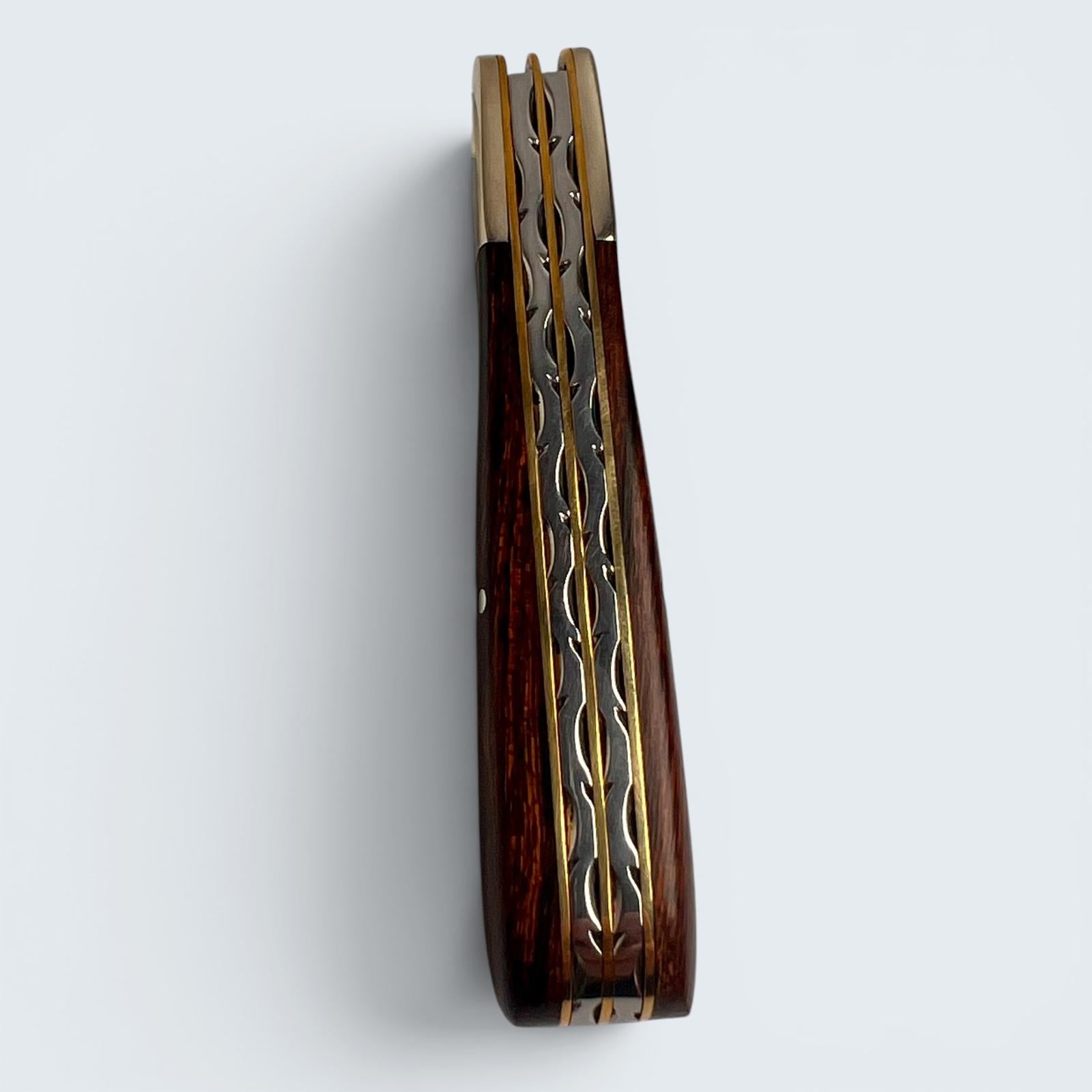 Premier Collection Twin Gentleman's Clip Point Blade with Desert Ironwood Scales