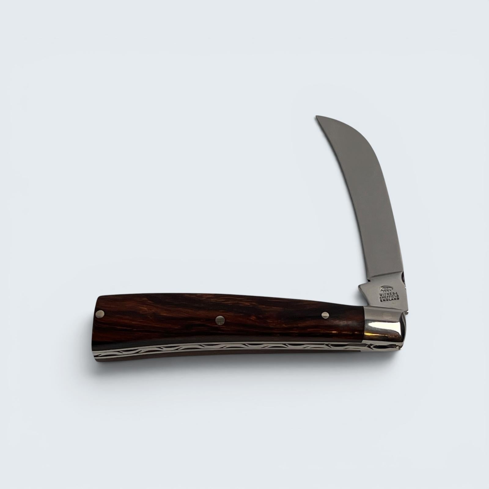 Taylors Eye Witness Premier Collection Peach Pruner Ironwood Scales Worked Back