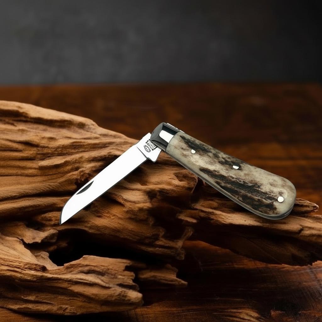 Taylors Eye Witness Premier Collection - Single Blade Lambfoot Stag Scales Worked Back